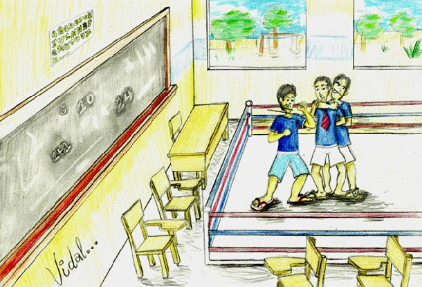 Bullying: Dois garotos espancam aluno durante intervalo de aula