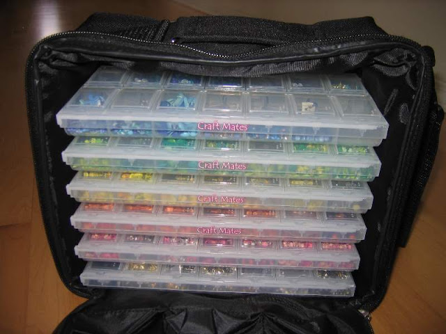 Brads, Buttons and Eyelets Storage by Mendi Yoshikawa using Craft Mates Bead organizers