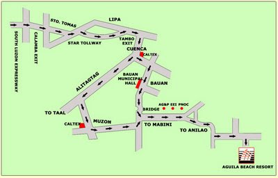 How to get to Aguila Beach Resort