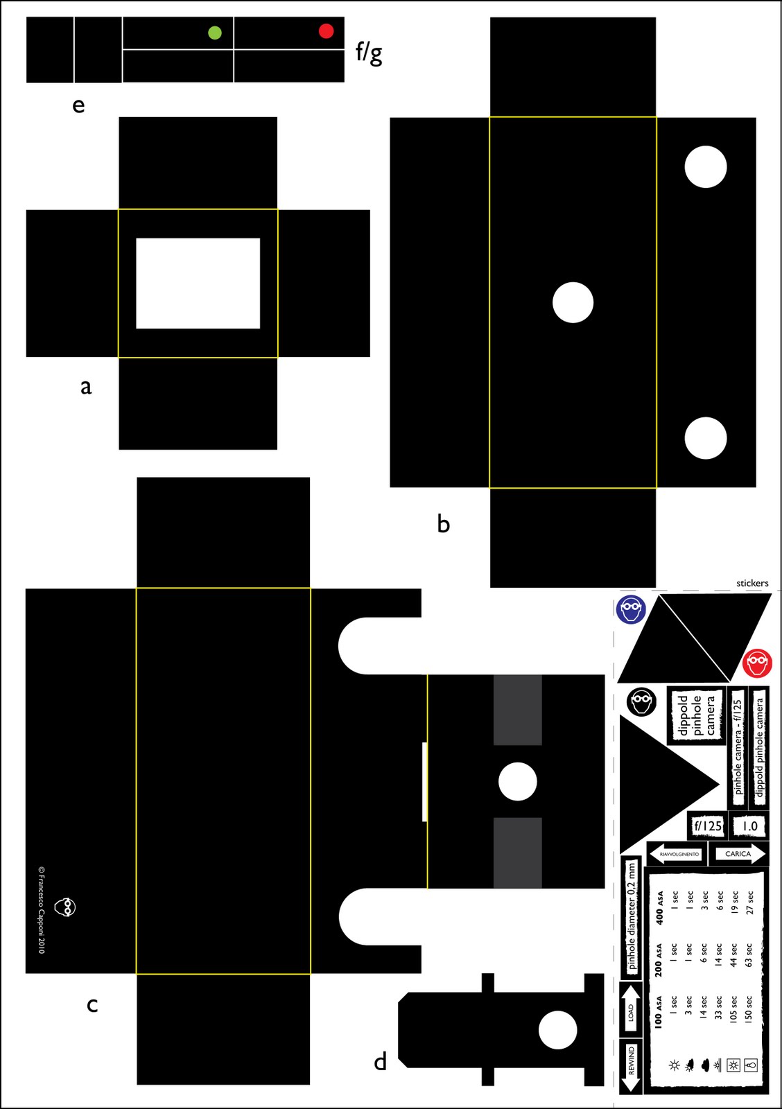 Pinhole Camera Template Printable Pinhole Camera Template Printable