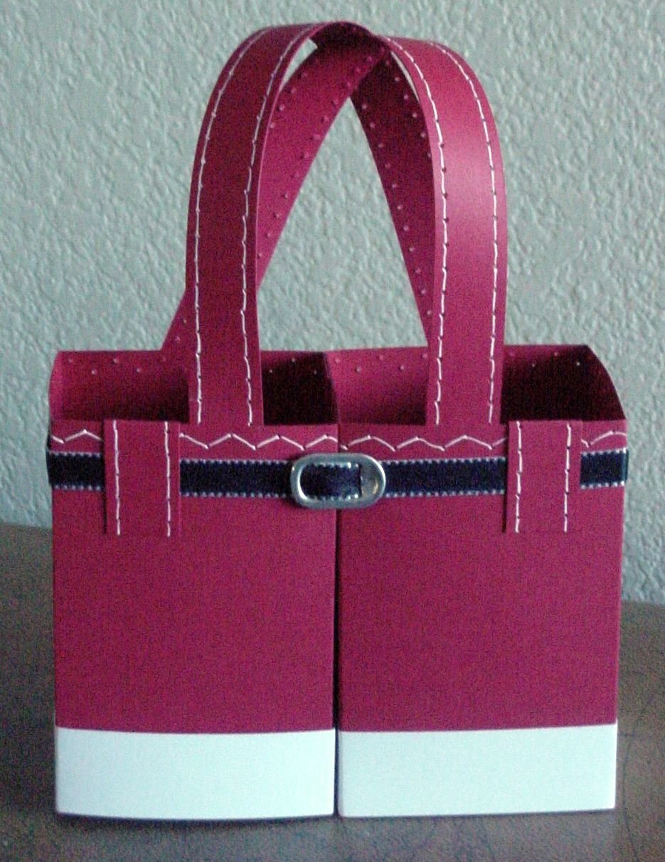 Raspberry Blossoms/PaperArt Creations Blog: Santa Pants Gift Bag