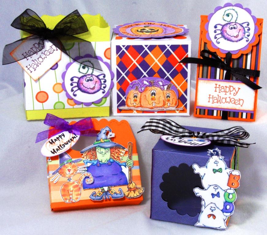 Raspberry Blossoms/PaperArt Creations Blog Halloween Treat Containers