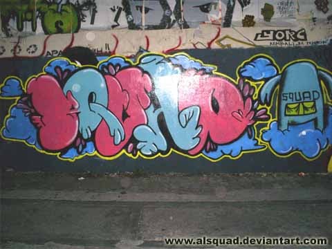 Bubble Mural граффити