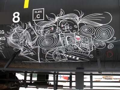 Graffiti art: Graffiti abstract chalk art graffiti