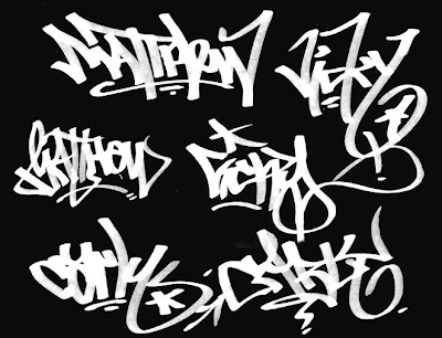 graffiti myname, graffiti font