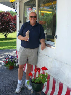 man with ice cream cone