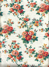 vintage orange floral