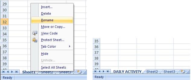 DHEERAJ SHETTY How To Rename A Worksheet