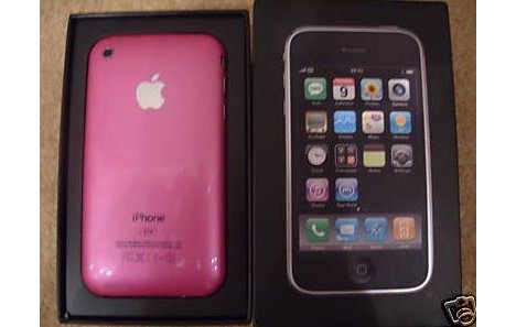 iPhone 4G and pink.