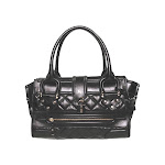 Burberry Quilted Manor Handbag in Black