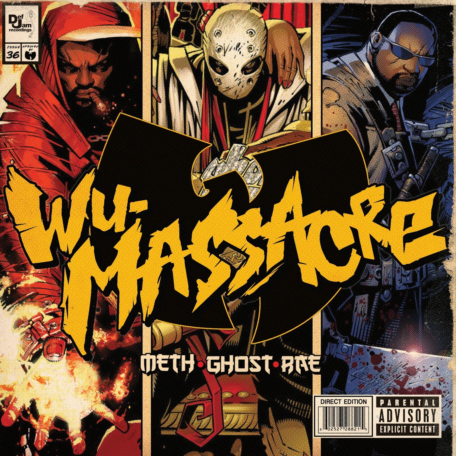 Resultado de imagem para Ghostface Killah, Method Man and Raekwon, Wu-Massacre"