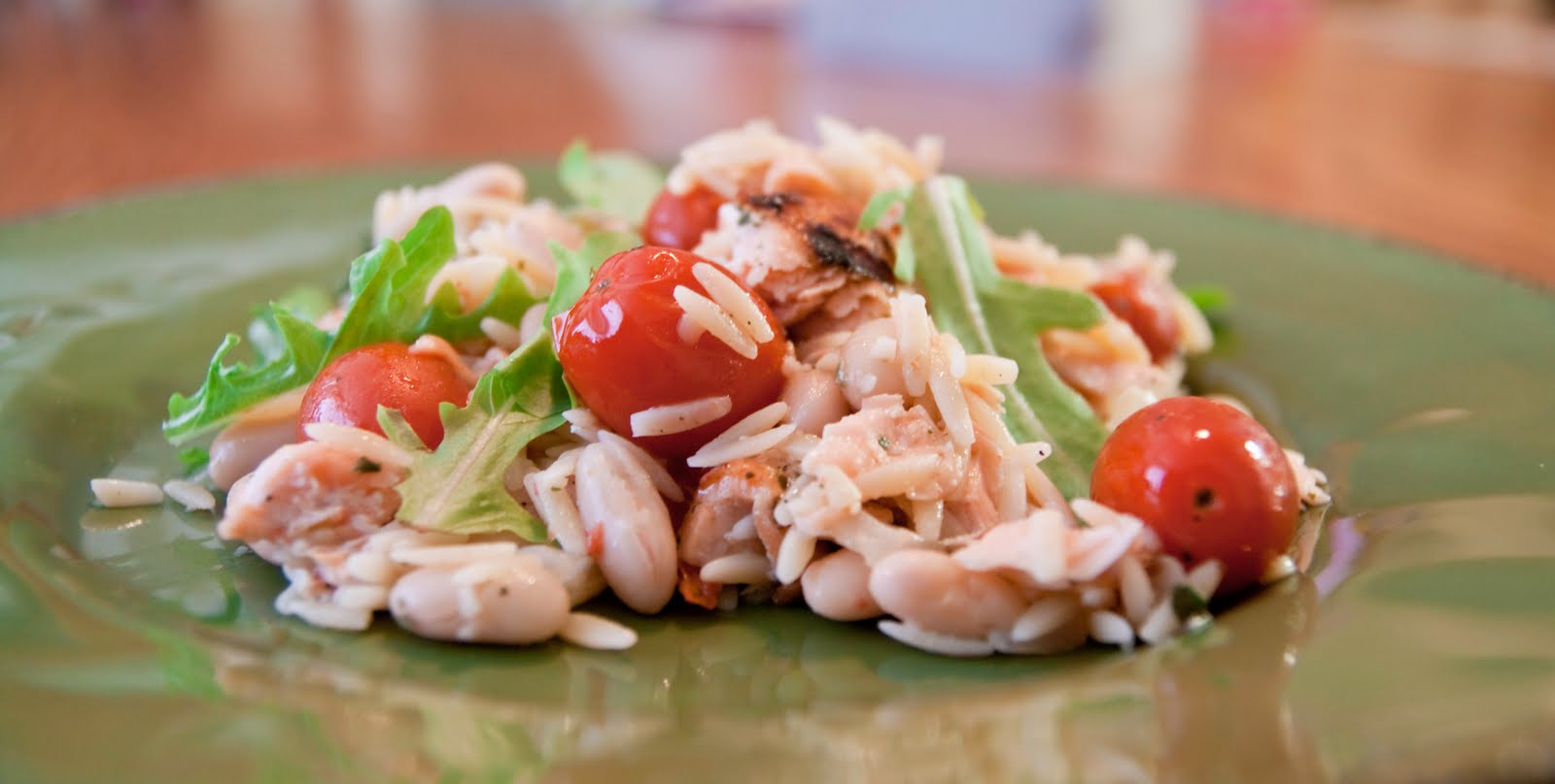 A Blog About Food Grilled Pesto SalmonOrzo Salad