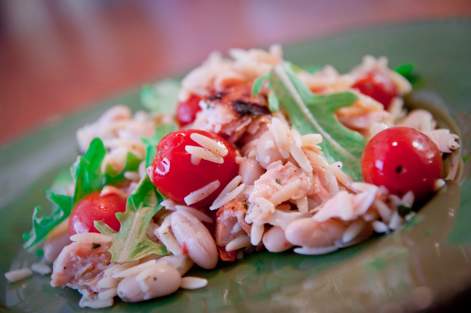 A Blog About Food Grilled Pesto SalmonOrzo Salad