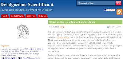 creare blog scientifici