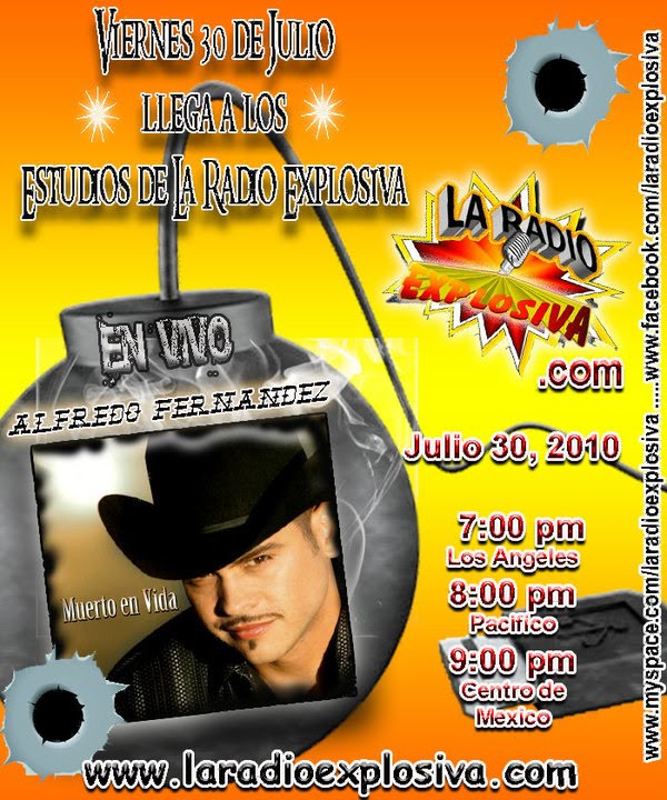 Alfredo Fernandez News entrevista ALFREDO FERNANDEZ LA RADIO EXPLOSIVA