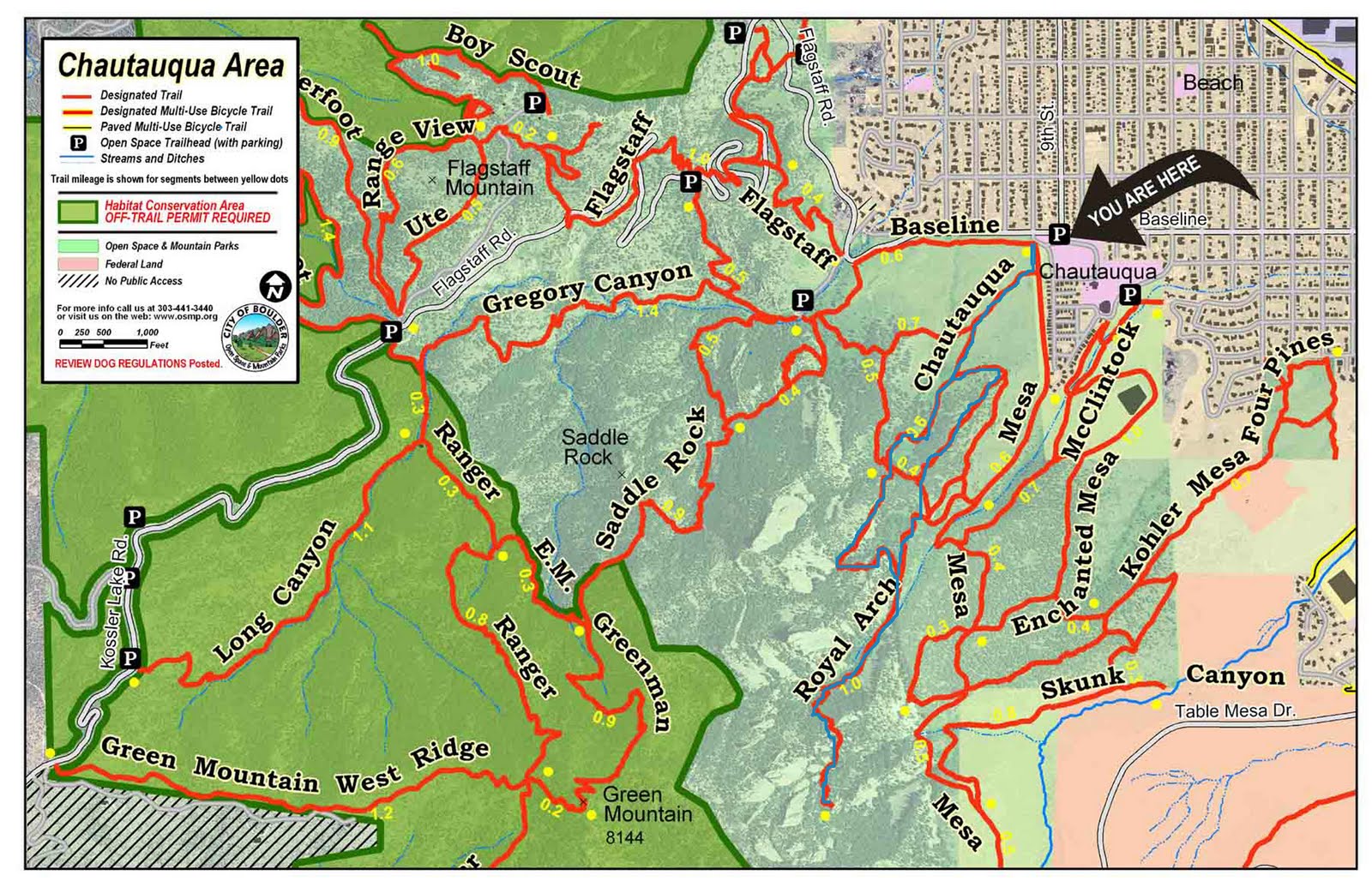 Trail and Park Reviews Royal Arch - Trailhead Chautauqua