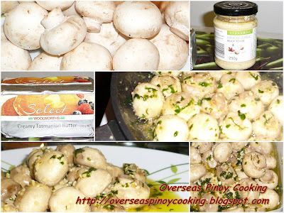 Pinoy Garlic Mushroom - Cooking Procedure