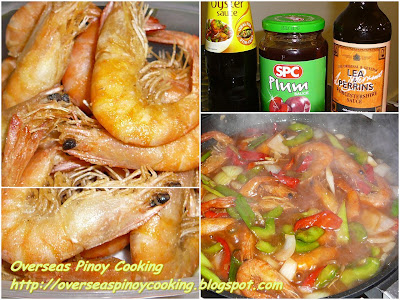Sweet and Sour Shrimps - Cooking Procedure