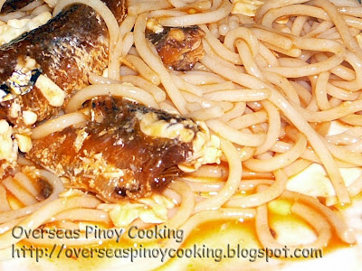 Spaghetti with Fried Sardines