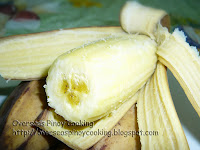 Nilagang Saging na Saba, Boiled Plantain Bananas