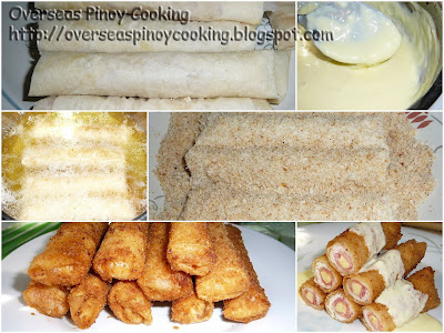 Chicken and Ham with Cheese Rolls