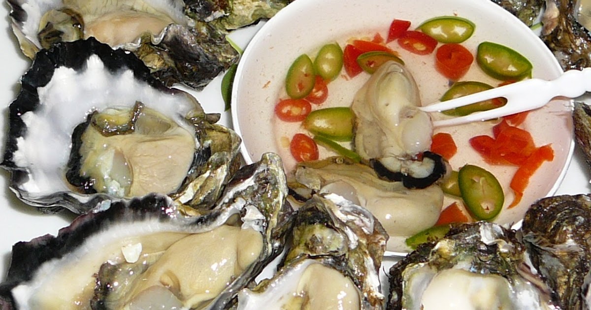 Kinilaw na Talaba, Oyster in Vinegar Chili Dip