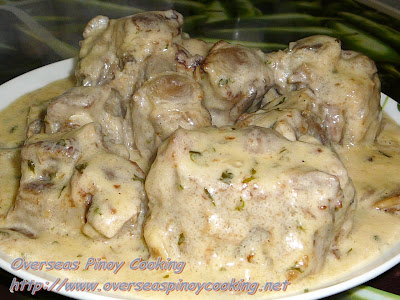 Oxtail with Mushroom Sauce
