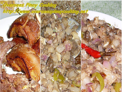 Crispy Sisig - Ingredients