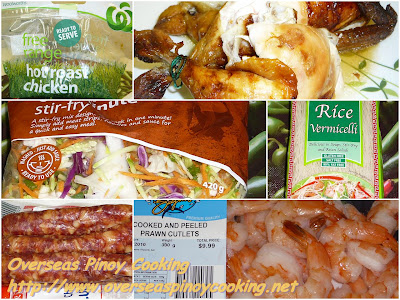 Quick Stirfried Bihon - Ingredients