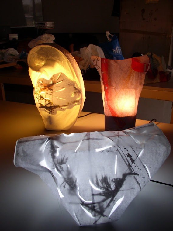 PARETE FOGLIA prototipi di lampade e di prototipi luminescenti,