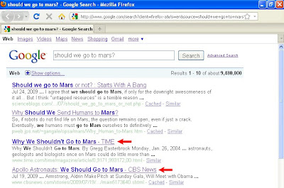 Should We Go To Mars?