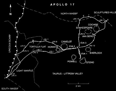 Apollo 17 Lunar Map