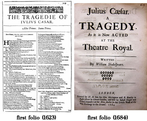 julius caesar first folio julius caesar first folio