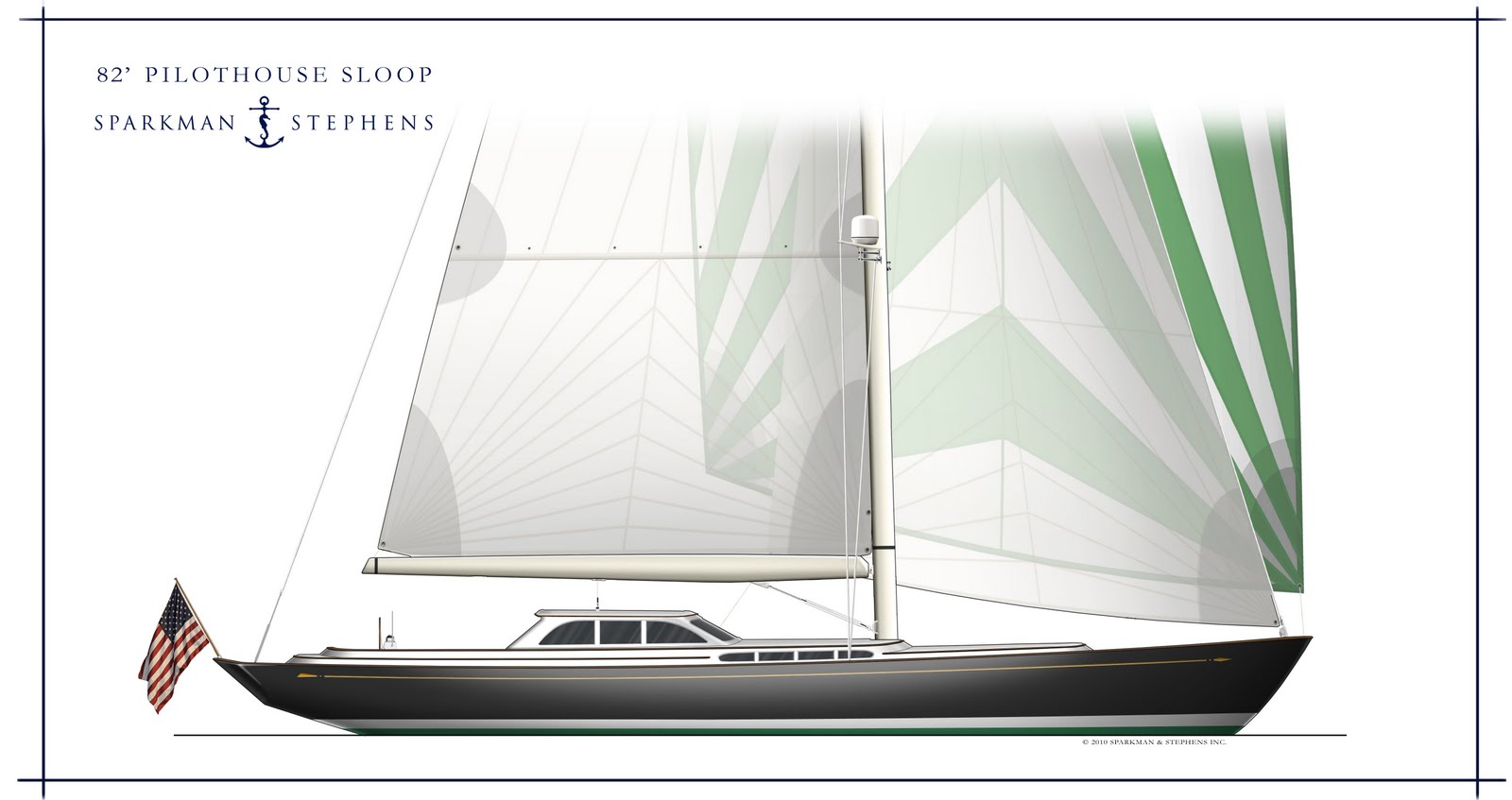 Sparkman &amp; Stephens: Design 2748 - 82' Pilothouse Cruising Yacht