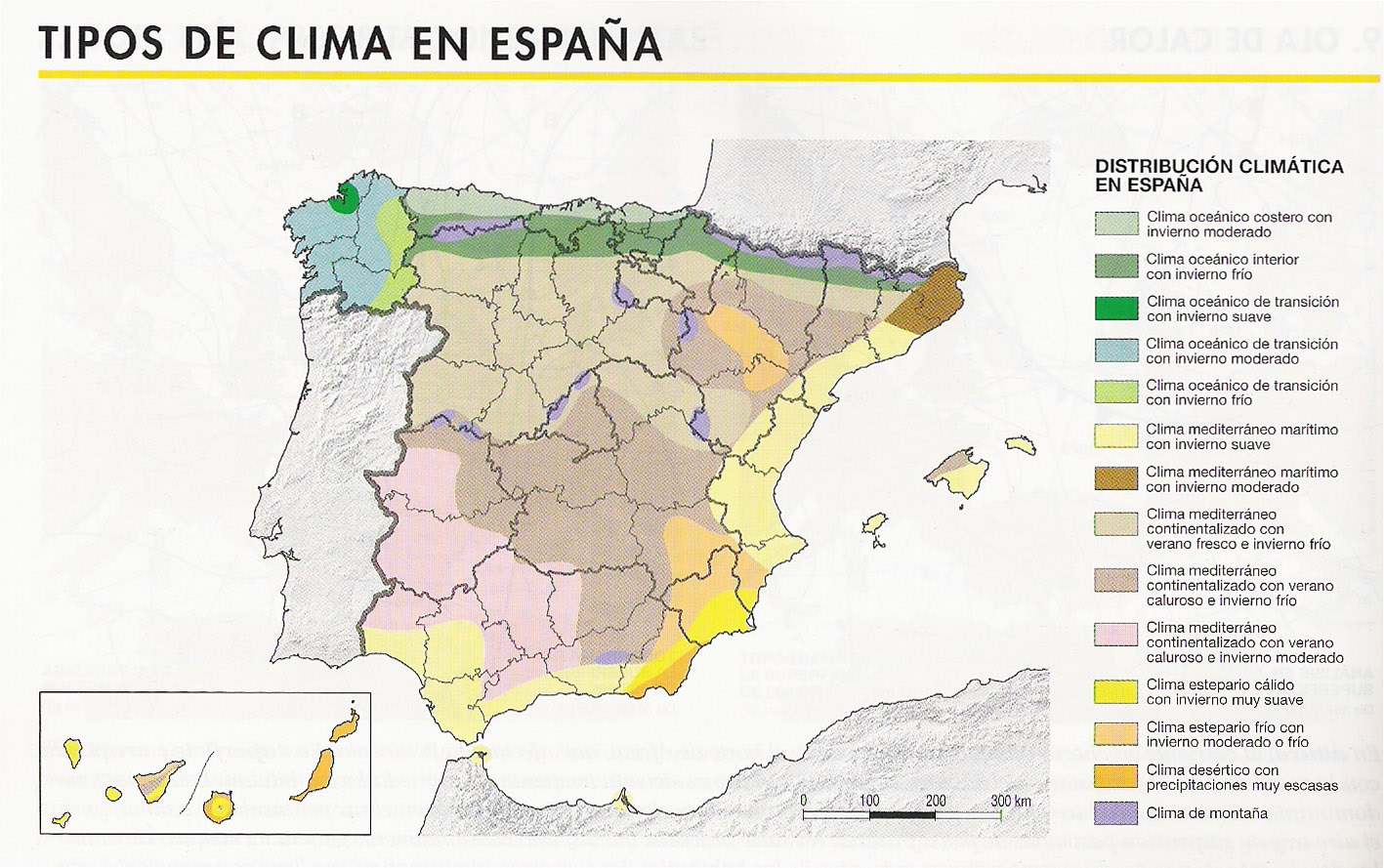 Mapa Tipos De Clima En España Types Of Weather In Spain