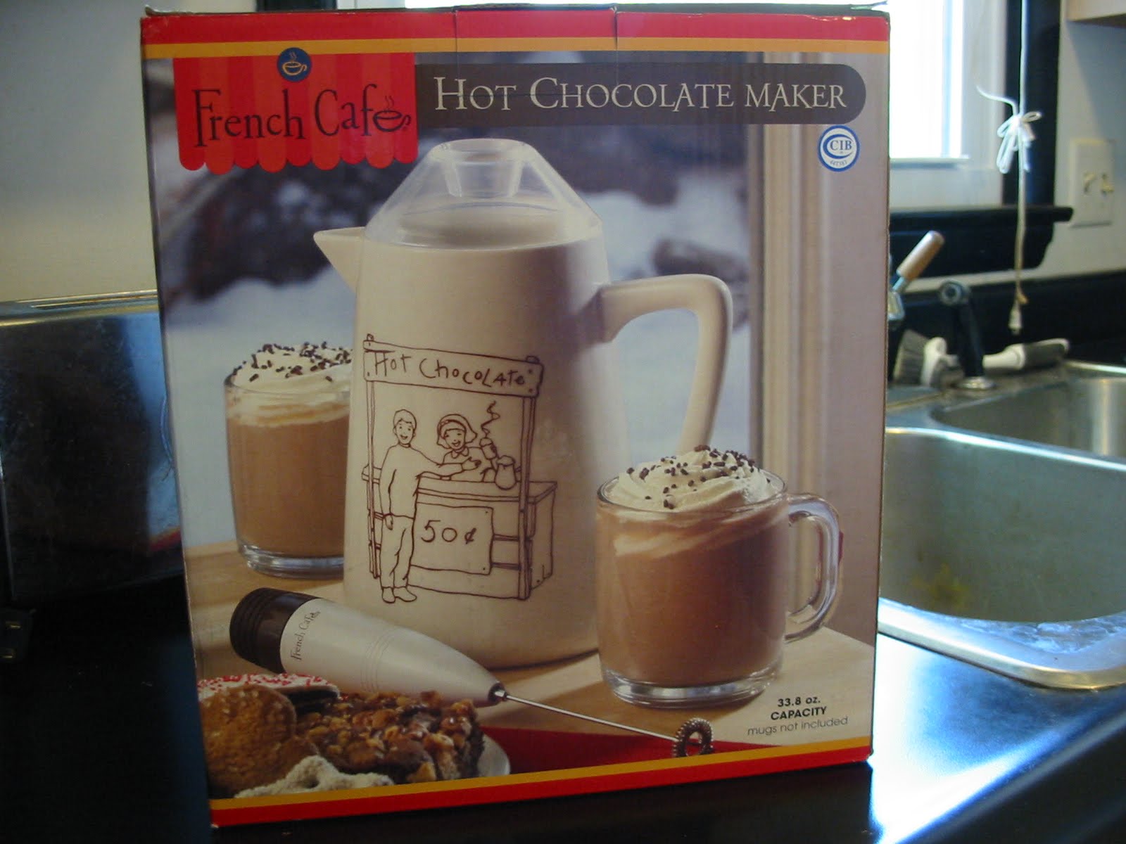 Frothing Hot Chocolate Pot