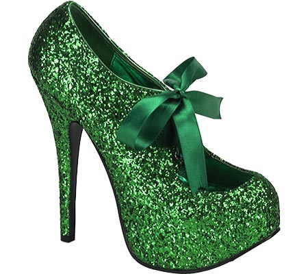 stylish green shoes
