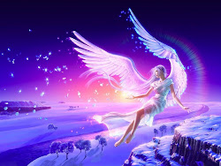 angels wallpapers angel fantasy pretty pixhome purple hd mermaids