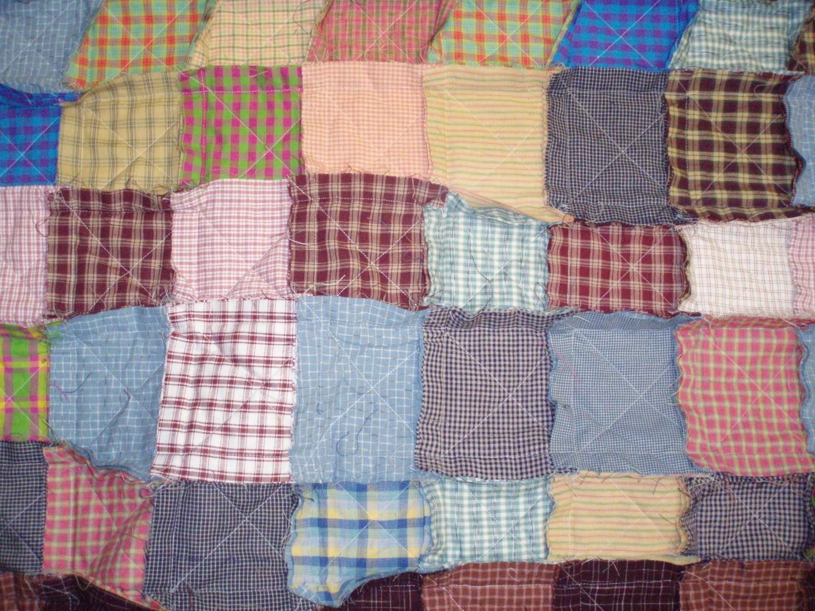 One day at a time Day 270 Fringe Quilt and sore hands