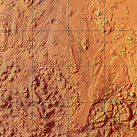 Martian topo map