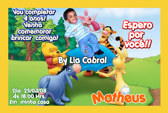 CONVITE URSINHO POOH