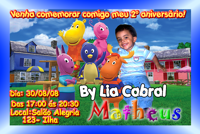 CONVITE BACKYARDIGANS