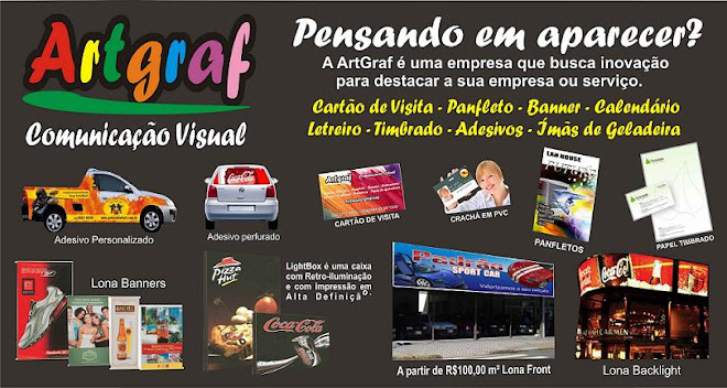 Pensando em aparecer? Art Graf é a solução.