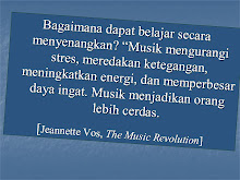 MENURUT JEANNETTE VOS, THE MUSIC REVULUTION