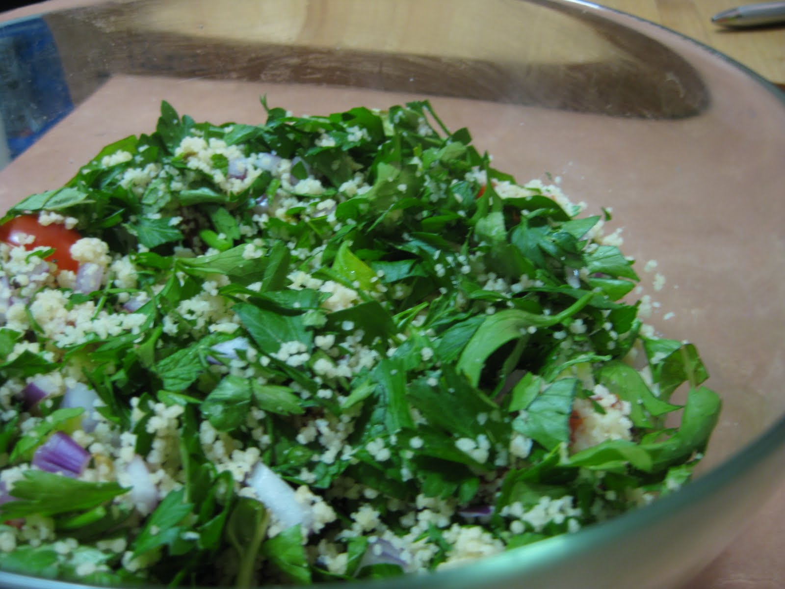 An empty stomach is the best cook Couscous Tabouli