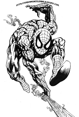 SPIDERMAN COLORING: SPIDERMAN THEME COLORING PAGES