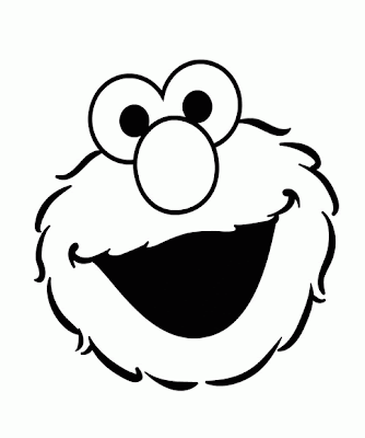 Elmo Face Coloring Page ELMO39S SONG