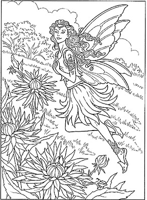 Fairy Land Coloring Pages FAIRY COLORING PAGES
