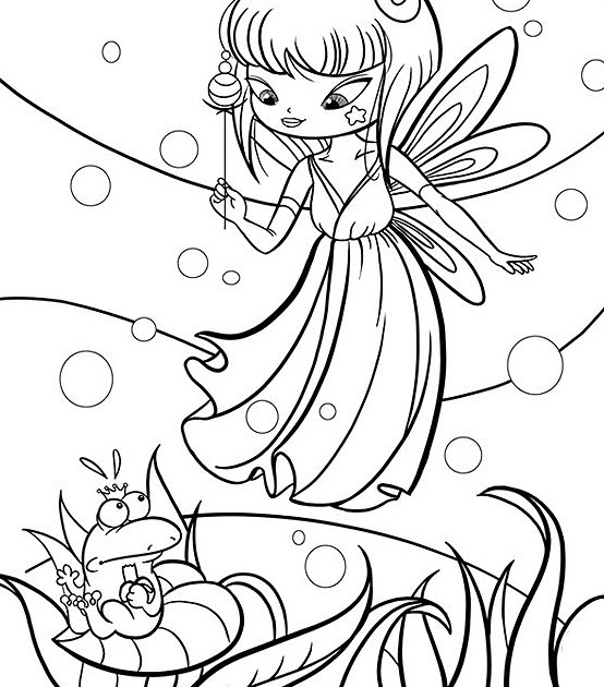 fairy bratz coloring pages - photo #9