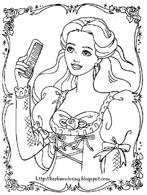 Barbie Coloring Sheets on Welcome To Barbie Coloring Pages